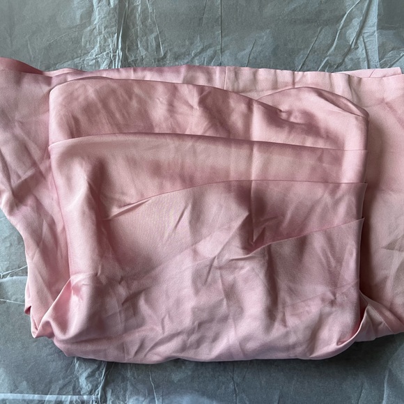 HOUSE OF CB 'Jasmine' Rose Pink Draped Strapless Corset Dress - Picture 8 of 13